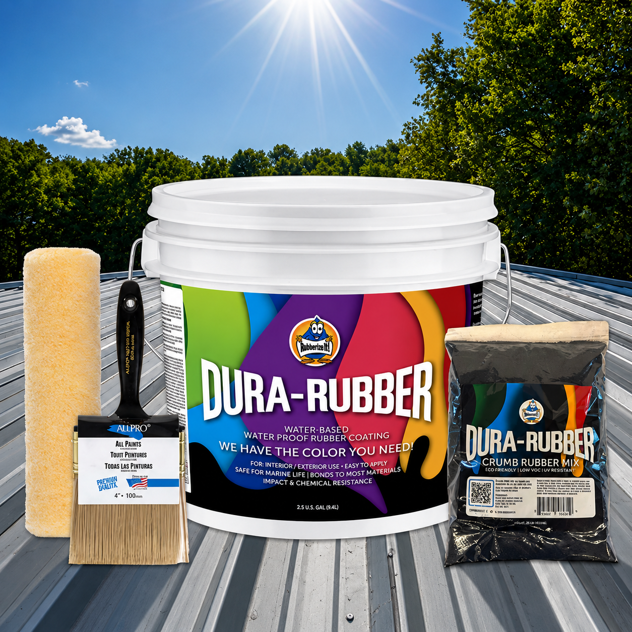 3.5 Gallon Dura-Rubber Roof Kit.