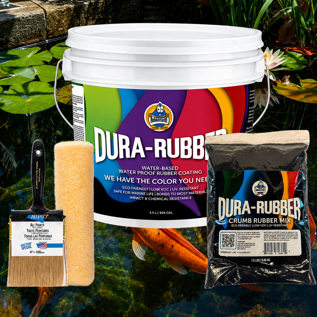 3.5 Gallon Dura-Rubber Pond Kit.