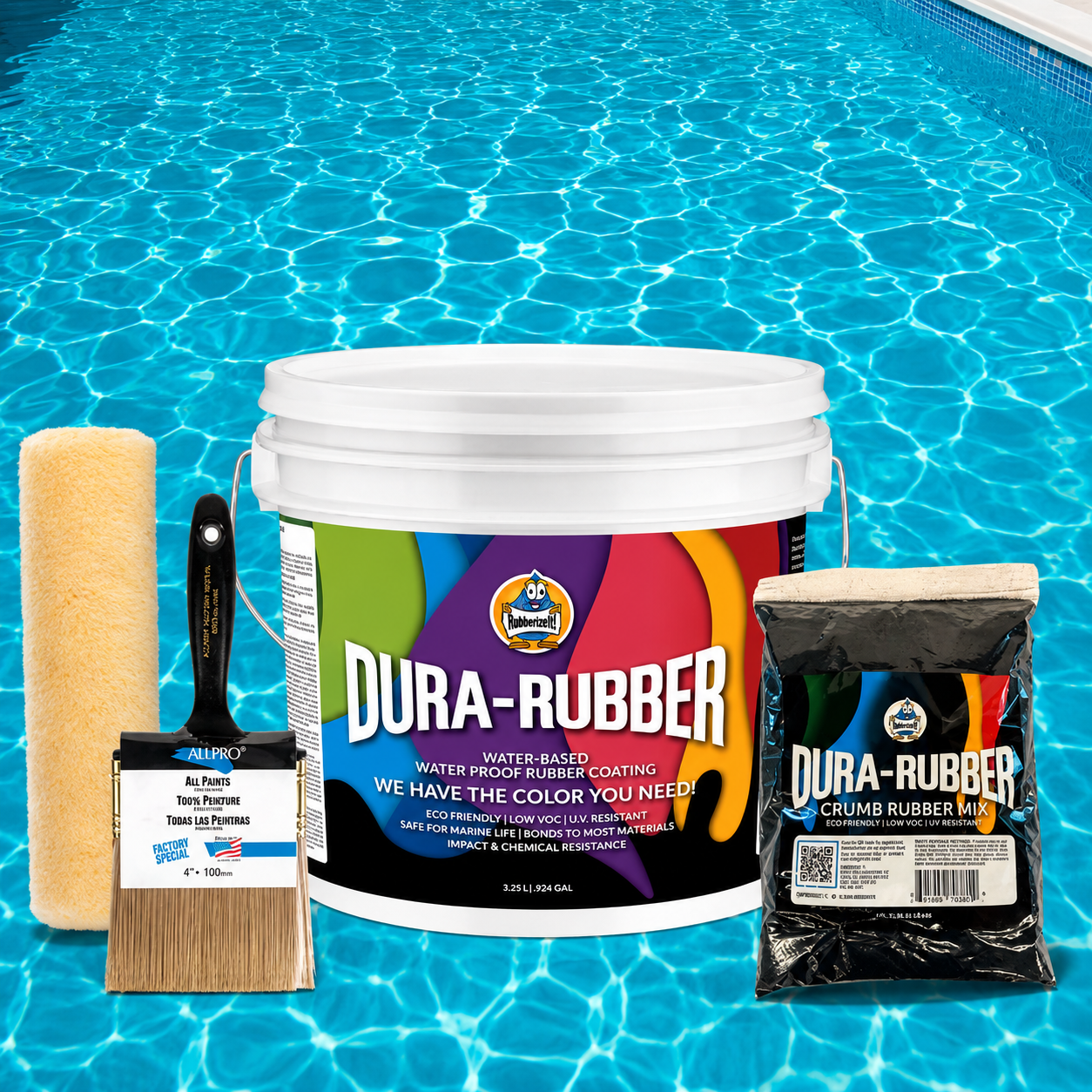 3.5 Gallon Dura-Rubber Pool Kit