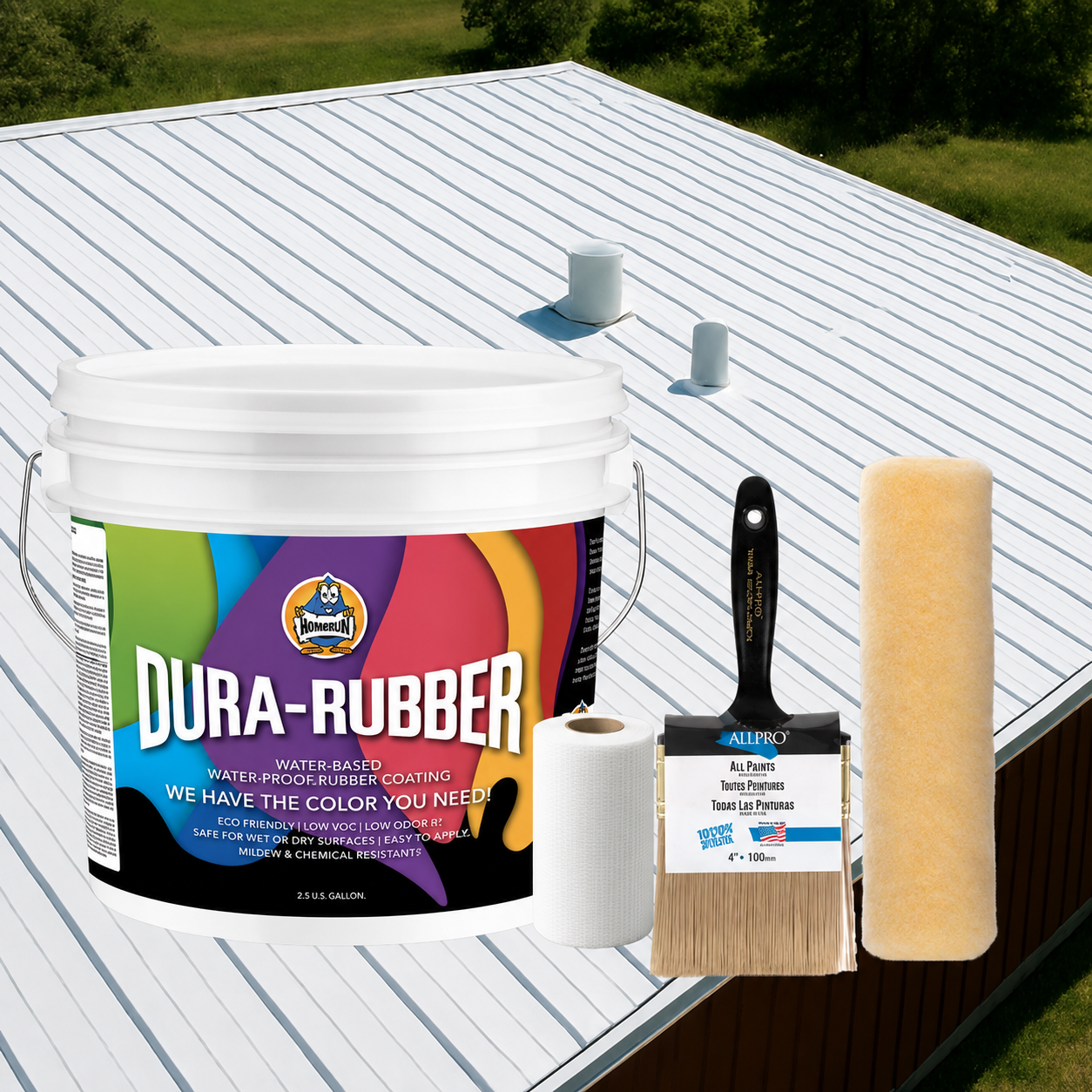3.5 Gallon Dura-Rubber Roof Kit.