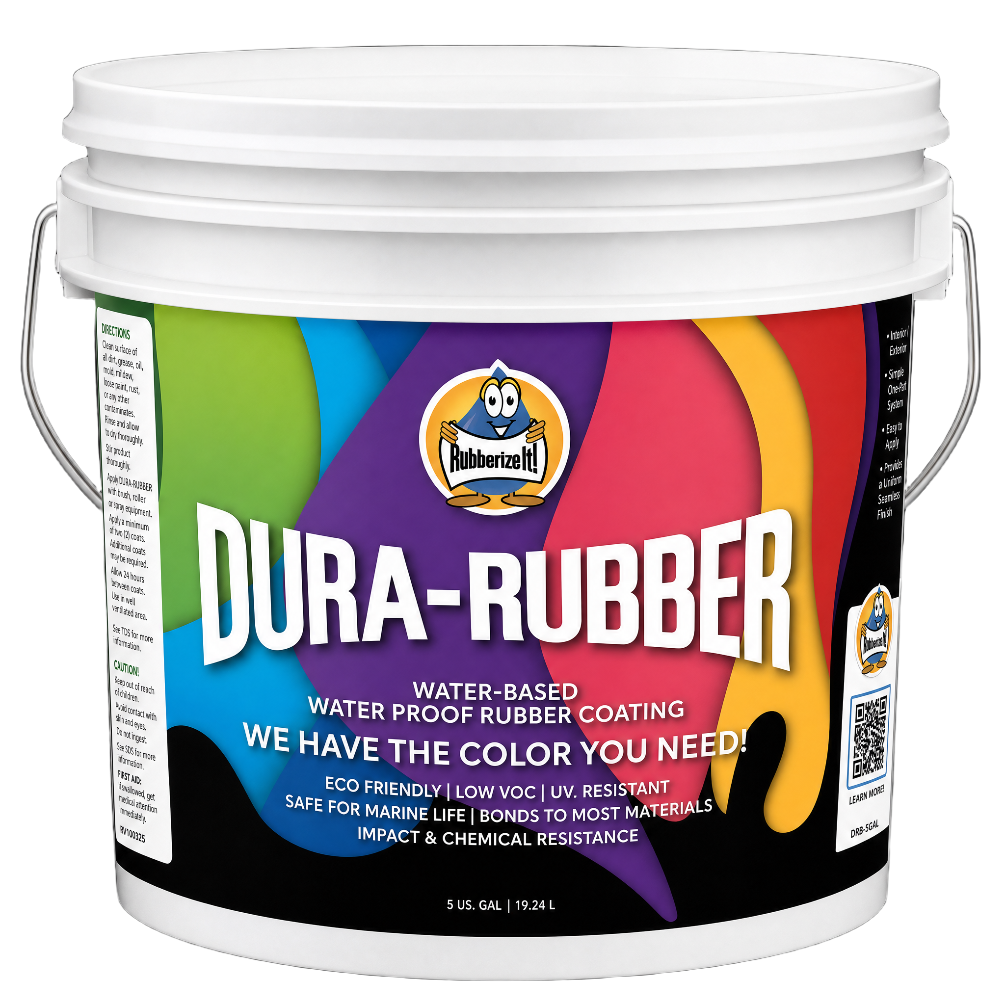 3.5 Gallon Dura-Rubber.