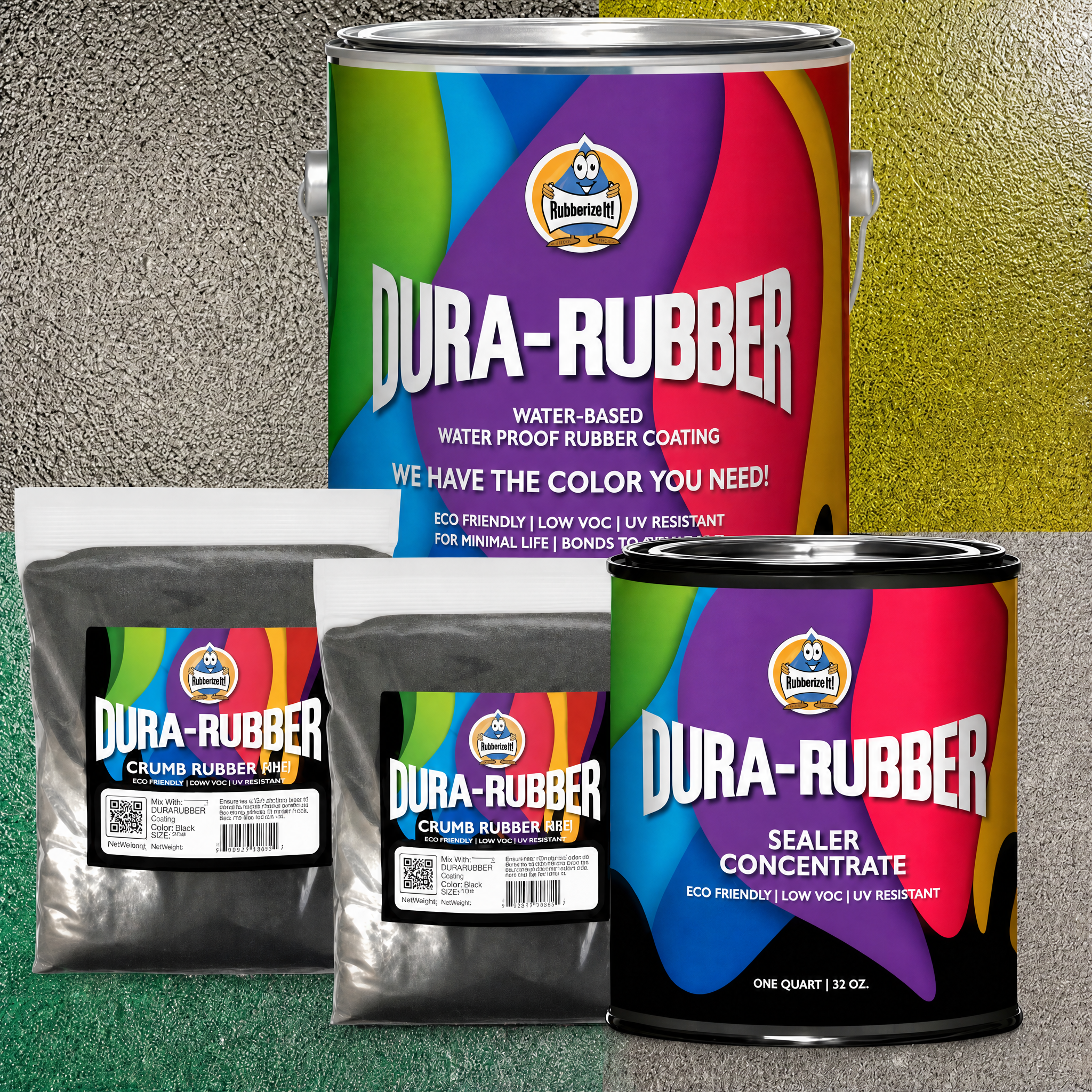 1 Gallon Dura-Rubber High-Build Color Kit.